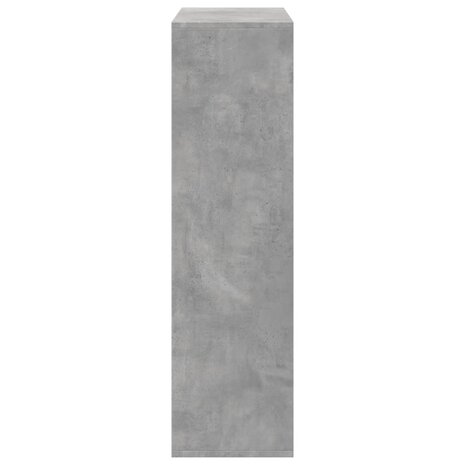 Kamerscherm / boekenkast 69,5x29x103,5 cm hout betongrijs 7