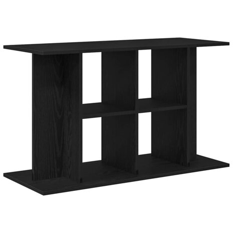 Aquariumstandaard Zwart Eiken 100x40x60 cm Bewerkt Hout 7