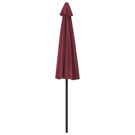 Balkonparasol half aluminium paal 270x144x222 cm bordeauxrood 5