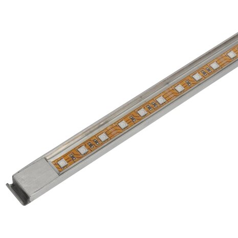 Zwembadwaterval met LED's rechthoekig 90 cm roestvrij staal 5