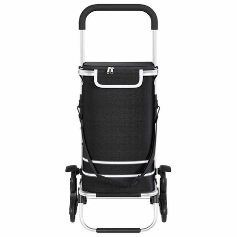 Boodschappentrolley Zwart 47 x 39 x 100,5 cm Oxford stof 8