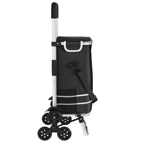 Boodschappentrolley Zwart 47 x 39 x 100,5 cm Oxford stof 9