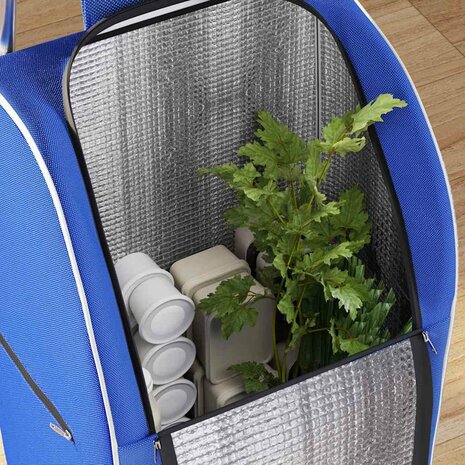 Boodschappentrolley Blauw 39,5 x 33 x 93 cm Oxford stof 5