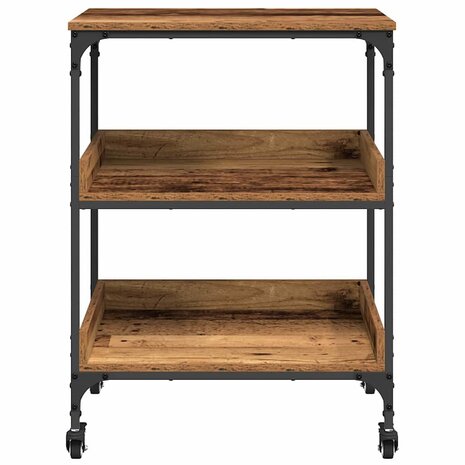 Keukentrolley Oud Hout 60 x 41 x 80.5 cm Bewerkt hout 6
