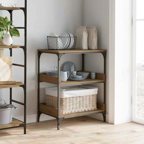 Keukentrolley Artisan Eiken 60 x 41 x 80.5 cm Bewerkt hout 4