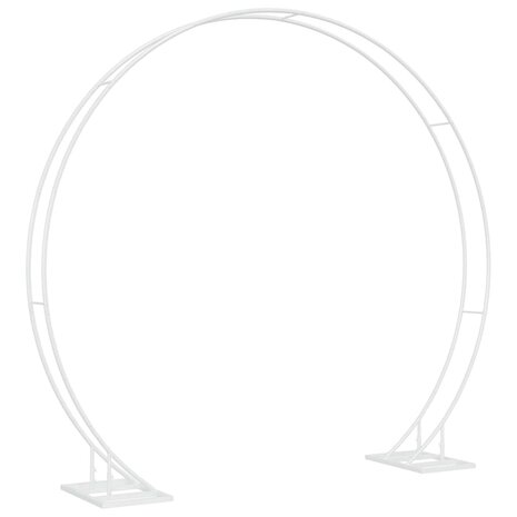 Trouwrand Wit 220 x 45 x 200 cm Staal 5