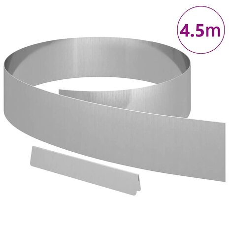 Tuinrand Zilver 450 x 0.05 x 15 cm Gegalvaniseerd staal 3