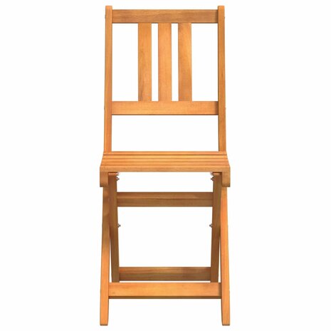 Bistrostoelen voor buiten met kussen 2 pcs Massief Acaciahout 5