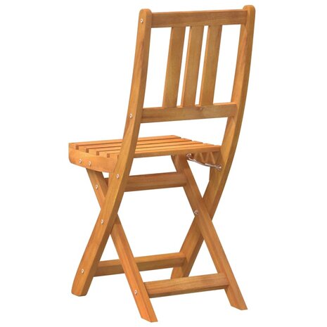 Bistrostoelen voor buiten met kussen 2 pcs Massief Acaciahout 7