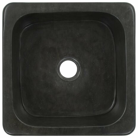 Gootsteen 30x30x15 cm riviersteen zwart 4