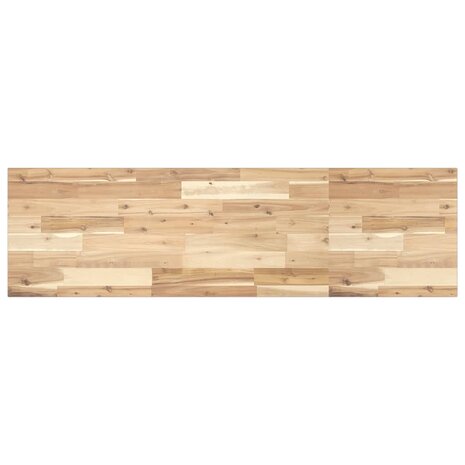 Wastafelblad 120x40x2 cm onbehandeld massief acaciahout 1