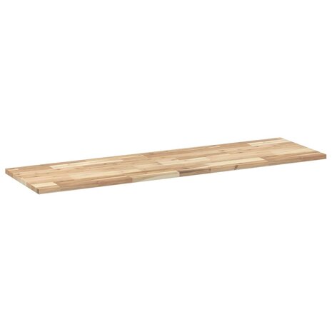 Wastafelblad 120x40x2 cm onbehandeld massief acaciahout 4
