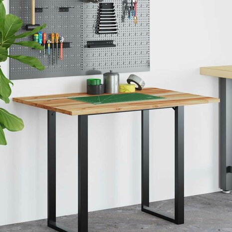 Bureaublad met olieafwerking 100x80x2 cm massief acaciahout 3