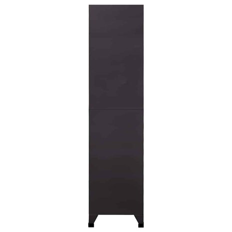 Lockerkast 90x40x180 cm staal antracietkleurig en rood 4
