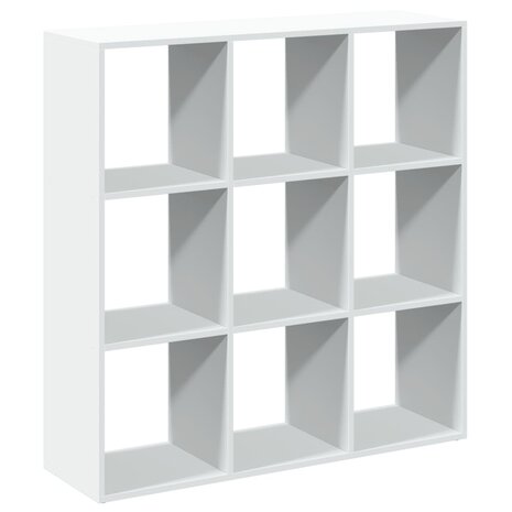 Kamerscherm / boekenkast 102x29x103,5 cm bewerkt hout wit 6
