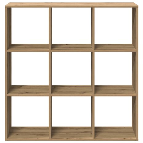 Kamerscherm / boekenkast 102x29x103,5 cm hout artisanaal eiken 5