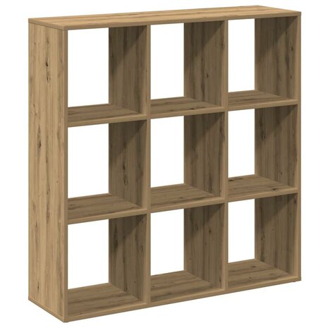 Kamerscherm / boekenkast 102x29x103,5 cm hout artisanaal eiken 6