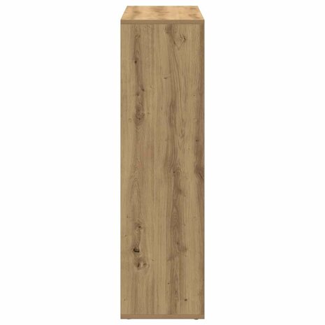 Kamerscherm / boekenkast 102x29x103,5 cm hout artisanaal eiken 6