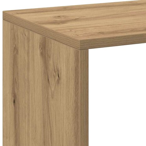 Kamerscherm / boekenkast 102x29x103,5 cm hout artisanaal eiken 9