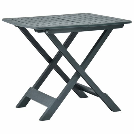 Tuintafel inklapbaar 79x72x70 cm kunststof groen 1