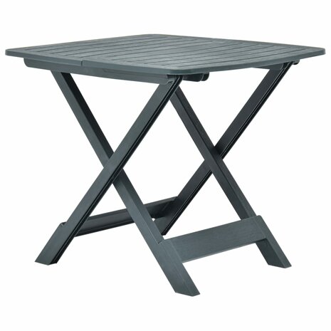 Tuintafel inklapbaar 79x72x70 cm kunststof groen 3