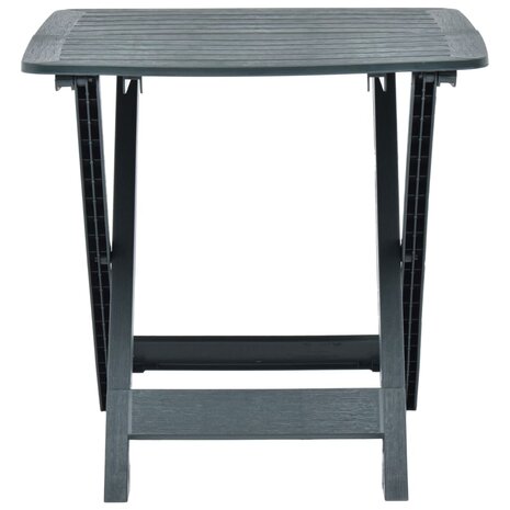 Tuintafel inklapbaar 79x72x70 cm kunststof groen 4