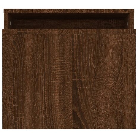 Salontafelset 100x48x40 cm bewerkt hout bruin eikenkleur 5