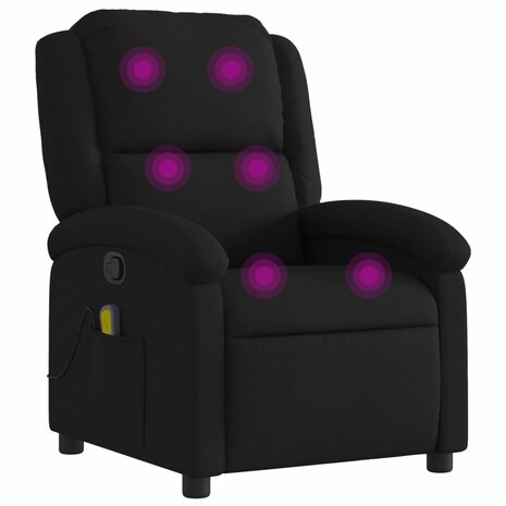 Massagestoel met zwarte stof 2