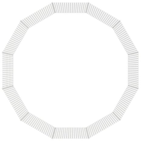 Vrije uitloopverblijf voor dieren 12 panelen 54x100 cm gegalvaniseerd ijzer 7