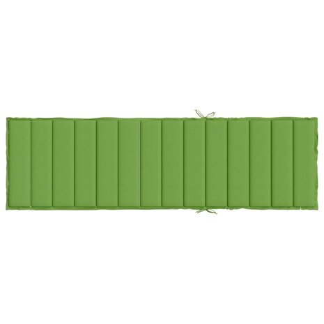 Ligbedkussen 200x70x4 cm stof gem&ecirc;leerd groen 5