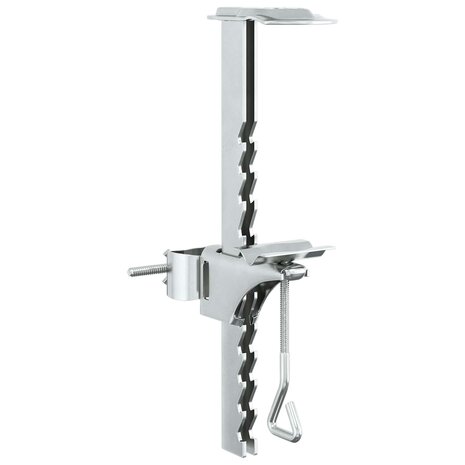 Parasolvoet zilver Staal 2