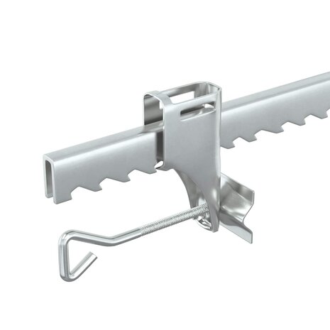 Parasolvoet zilver Staal 9