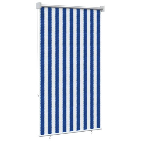 Buitenrolgordijn 90% UV-blok Blauw en Witte Streep 100x230 cm 5