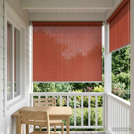 Buitenrolgordijn 90% UV-blok Terracotta 80x140 cm HDPE 3