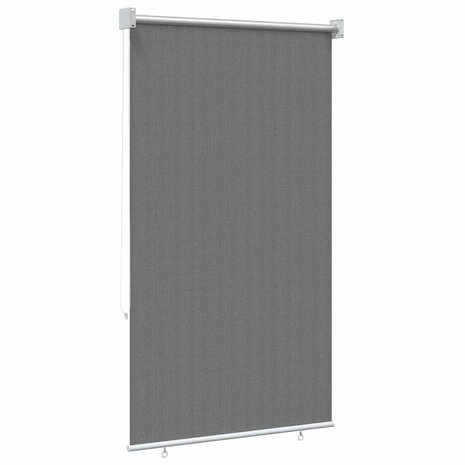 Buitenrolgordijn 90% UV-blok Lichtgrijs 80x230 cm HDPE 5