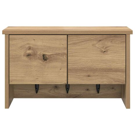 Wandgemonteerde kapstok met plank Artisan Eiken 50 x 20 x 30 cm 6