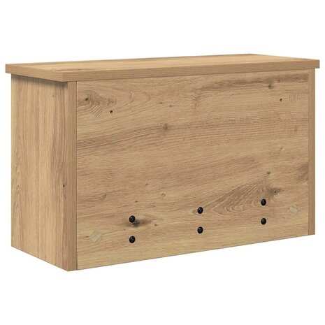 Wandgemonteerde kapstok met plank Artisan Eiken 50 x 20 x 30 cm 8