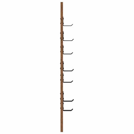 Wandgemonteerde kapstok Oudhout 30 x 1,5 x 80 cm Bewerkt hout 6
