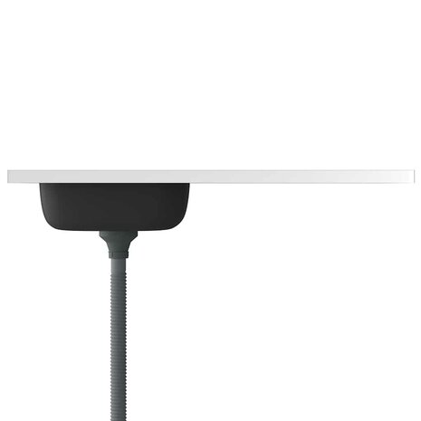 Spoelbak met afvoerset 1000x600x155 mm roestvrij staal zilver 6