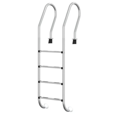 Zwembadladder 54x38x184,5 cm 304 roestvrij staal 2