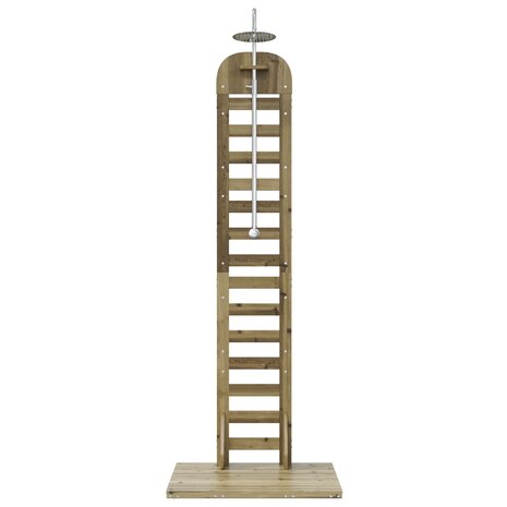 Buitendouche 223 cm Ge&iuml;mpregneerd dennenhout en roestvrij staal 4