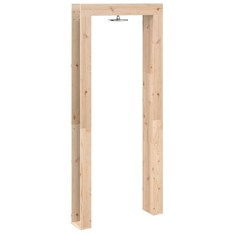 Buitendouche 226 cm Massief grenenhout en roestvrij staal 6