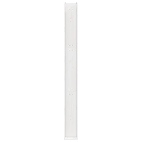 Buitendouche 226 cm Massief grenenhout en roestvrij staal Wit 5