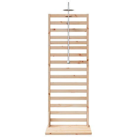 Buitendouche 225 cm Massief grenenhout en roestvrij staal 4