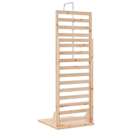 Buitendouche 225 cm Massief grenenhout en roestvrij staal 6