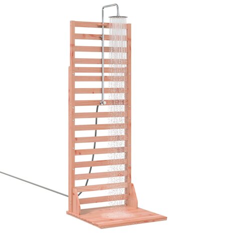 Buitendouche 225 cm Massief Douglas hout en roestvrij staal 3