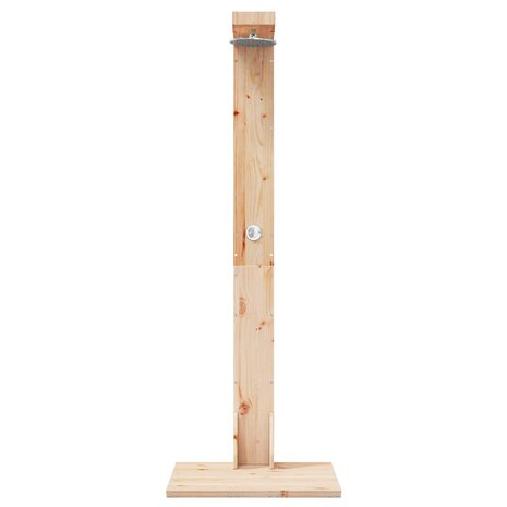 Buitendouche 210 cm Massief grenenhout en roestvrij staal 4