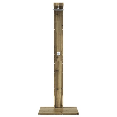 Buitendouche 210 cm Ge&iuml;mpregneerd dennenhout en roestvrij staal 4