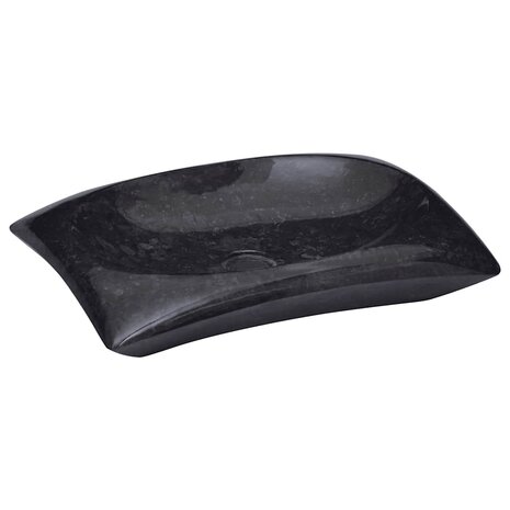 Gootsteen 50x35x10 cm marmer zwart 1
