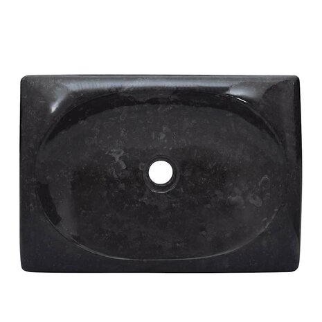 Gootsteen 50x35x10 cm marmer zwart 5